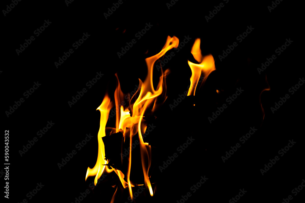 Fire flame texture. Burning material backdrop. Burn effect pattern