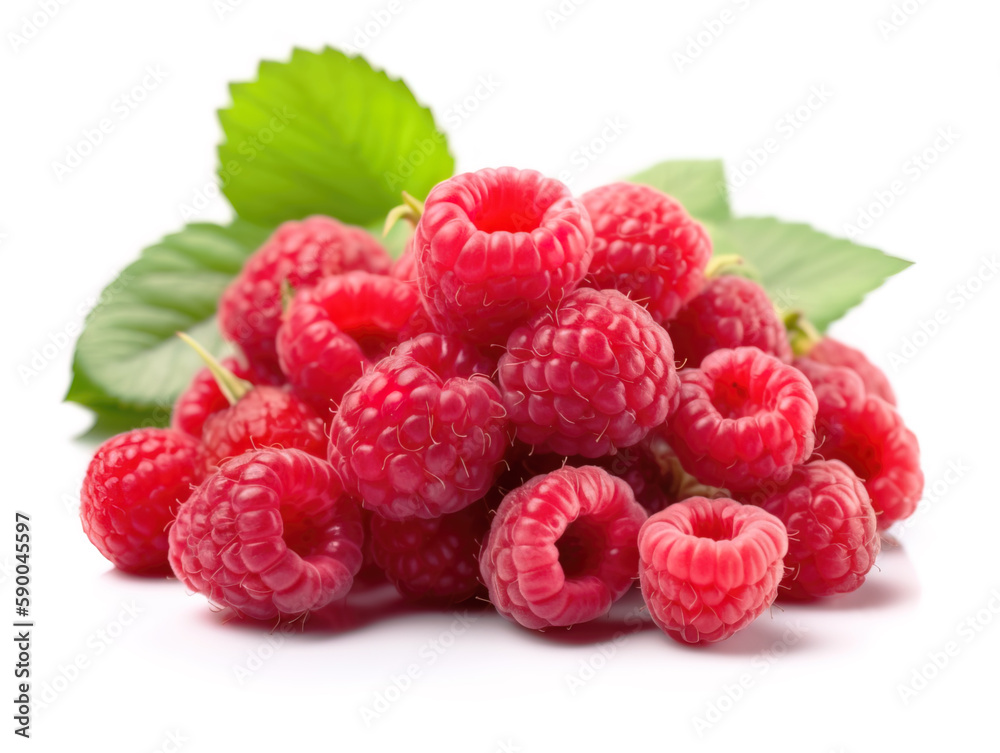 Raspberry isolated on white background. Raspberry isolated on white background.