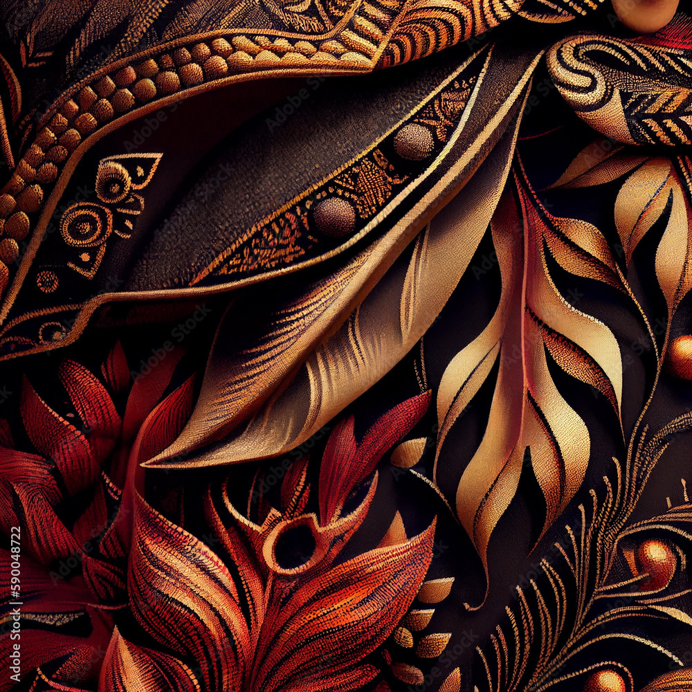 Ai generated illustration of close up fabric texture Ai generated illustration of close up fabric texture