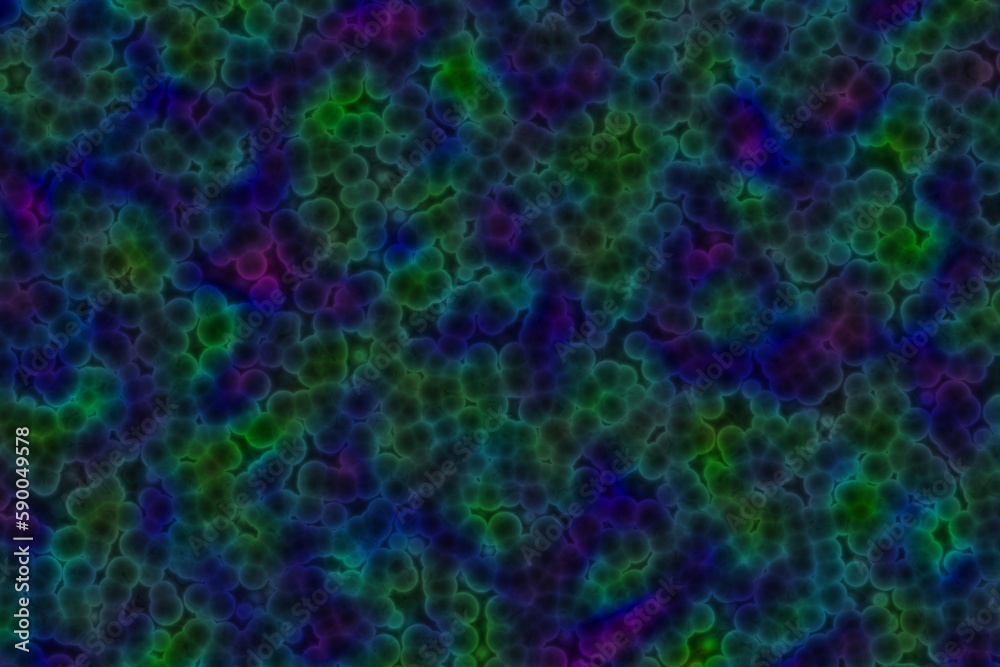 artistic amazing many biological living cells digital drawn background illustration