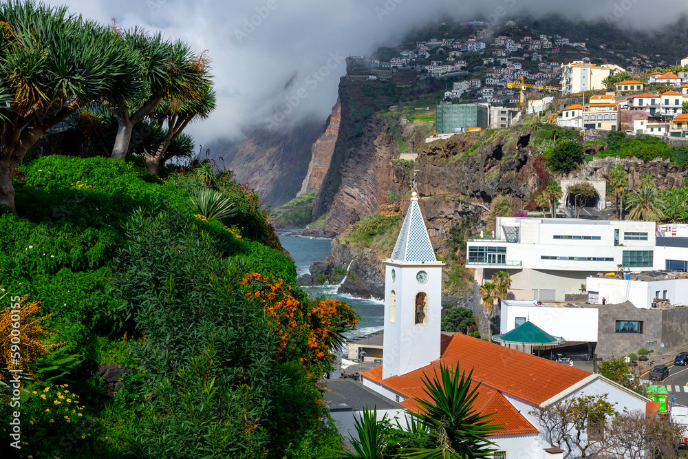 Madeira. Camara de Lobos. Small fisherman village, popular tourist