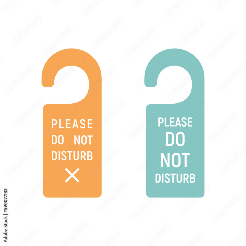 Please do not disturb hotel design.vector