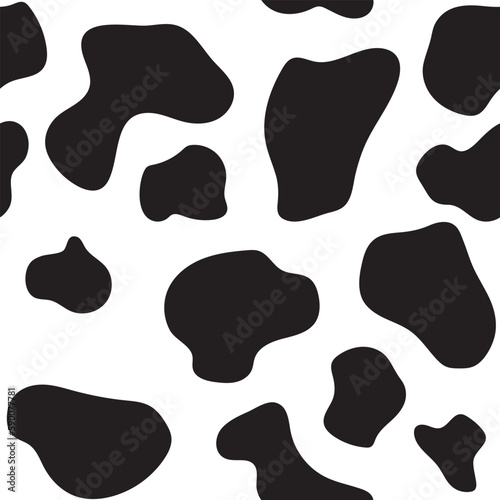 seamless pattern of animal cow prints
