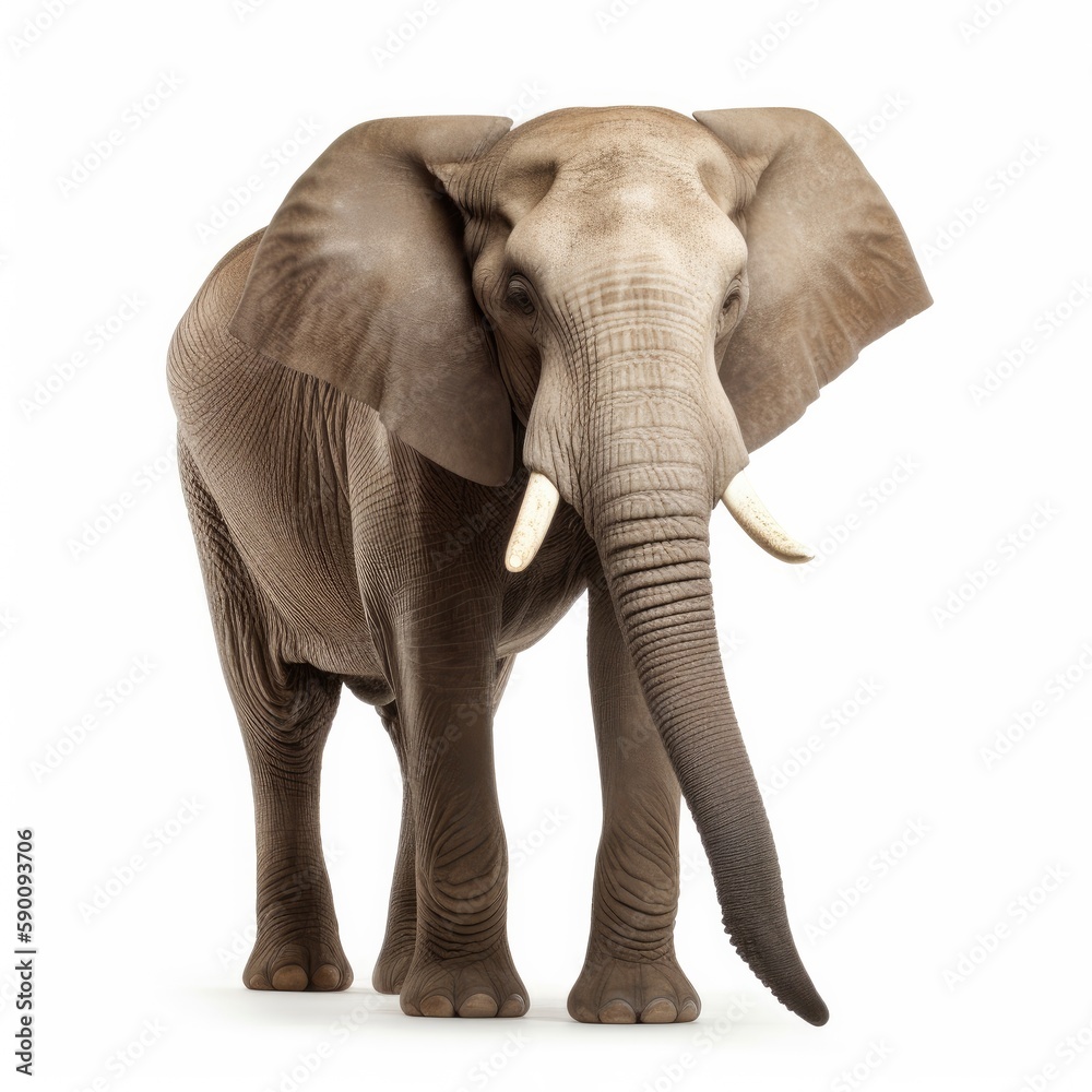 Fototapeta premium Elephant on a White background