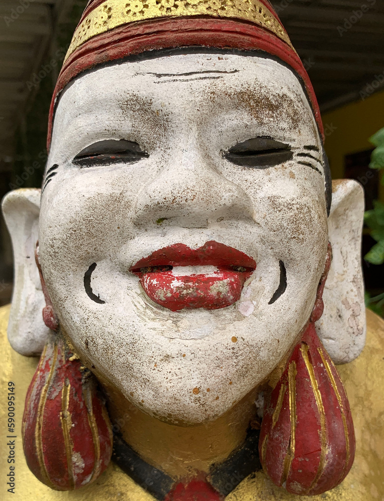 Javanese Garden Gnome Statue Used As Decorations On The Javanese Parks javanese-garden-gnome-statue-used-as-decorations-on-the-javanese-parks