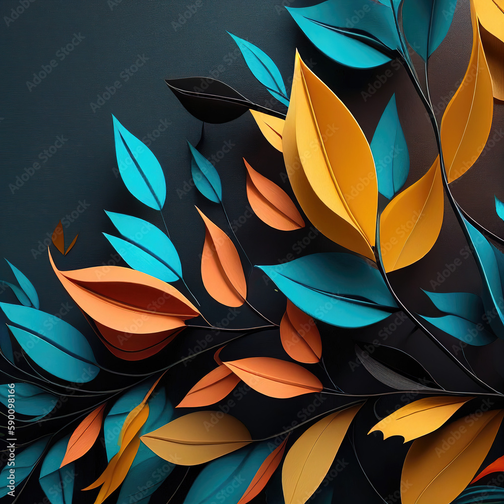 abstract background with leaves abstract background with leaves