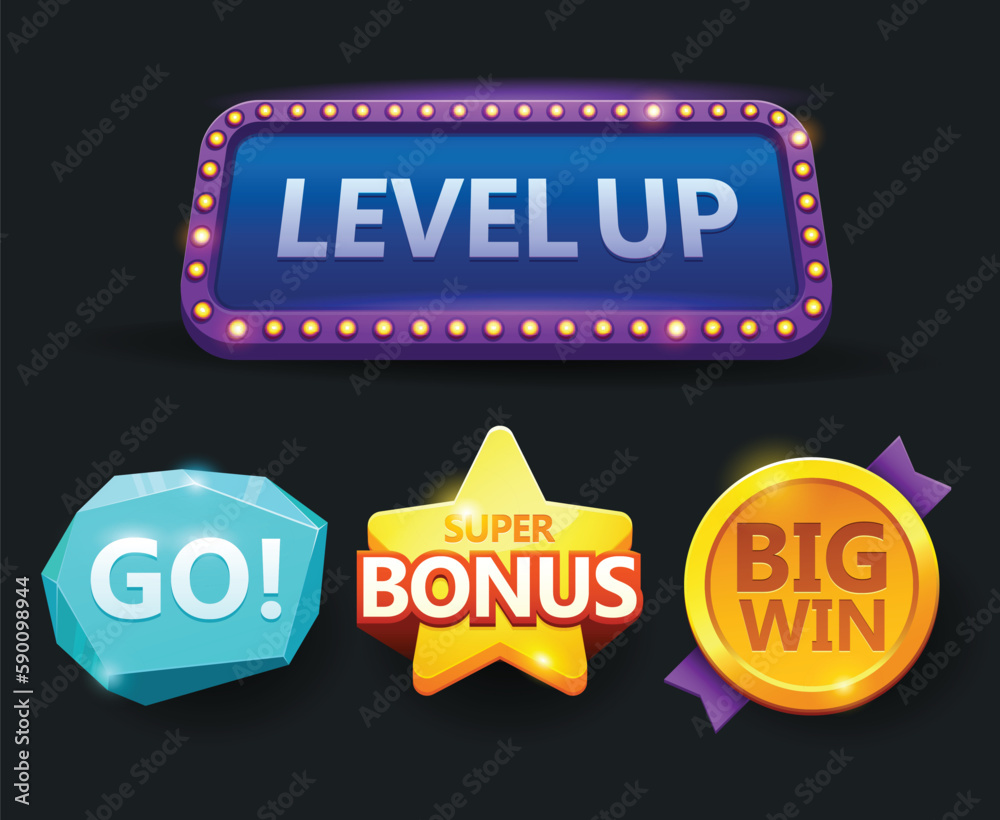 Game icon bonus and items illustration. Collection icon design for game, ui, banner, design for app, interface, game development, playing cards, slots and roulette. Game icon bonus and items illustration. Collection icon design for game, ui, banner, design for app, interface, game development, playing cards, slots and roulette.