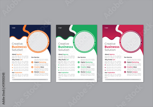 modern trend professional business flyer design corporate