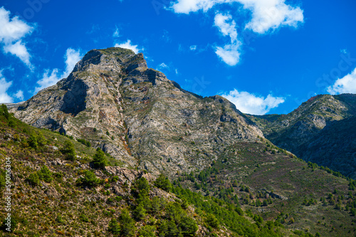 Beautiful travel destination of a southern Spain. The Sierras de Tejeda, Almijara and Alhama Mountains. © Szymon Bartosz
