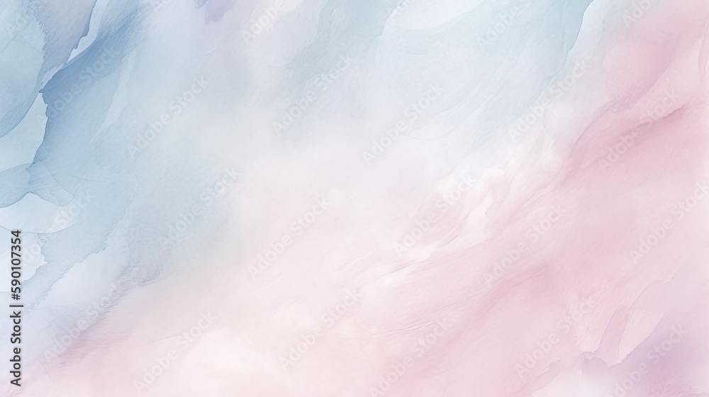 Background Texture Delicate Watercolor Wash Soft Pastel Colors Artistic Design Generative AI