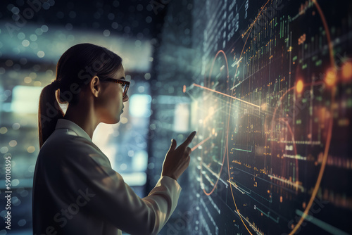 Illustration of Advanced Technology for Intelligent Automation and Smart Manufacturing, Emerging Technologies for the Future of Industry and Business, generative AI