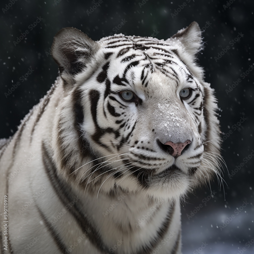 Fototapeta premium white bengal tiger