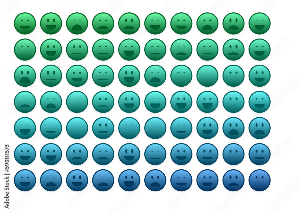 set of colourful emojis set of colourful emojis