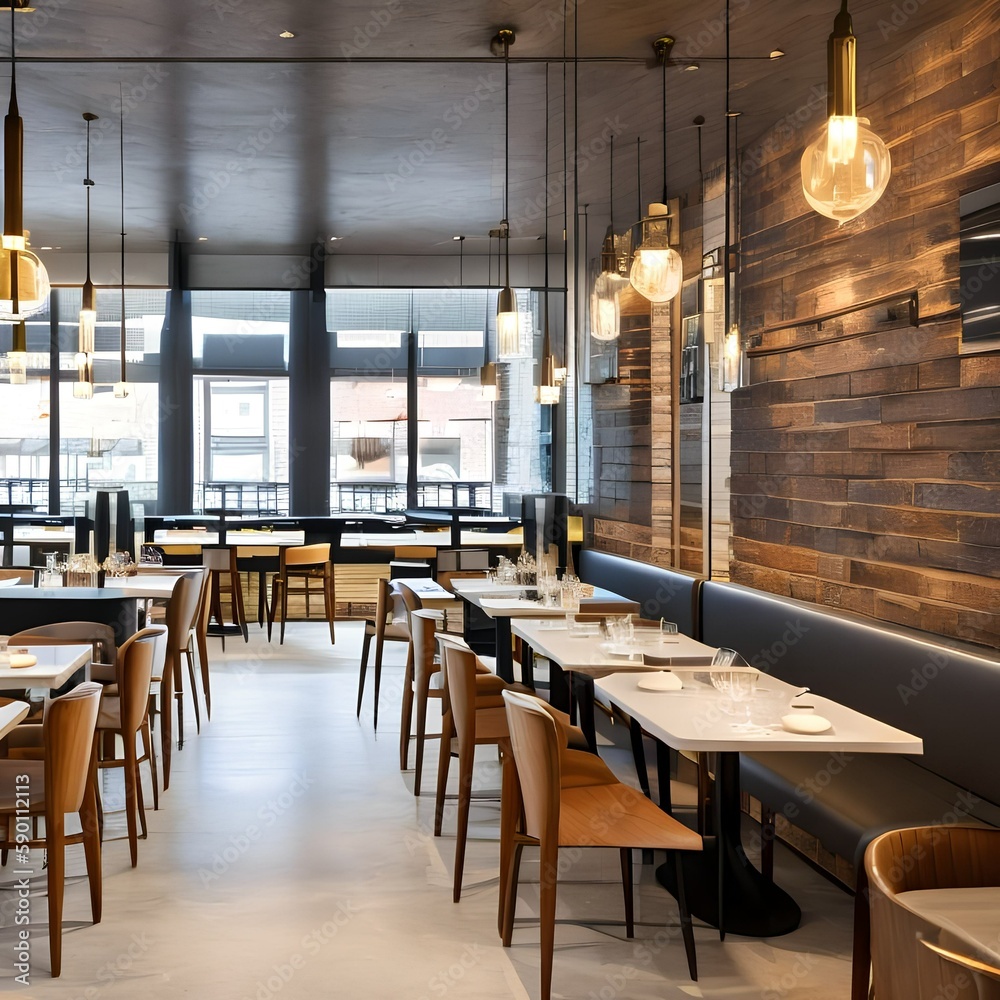 Obraz premium Bistro restaurant205, Generative AI