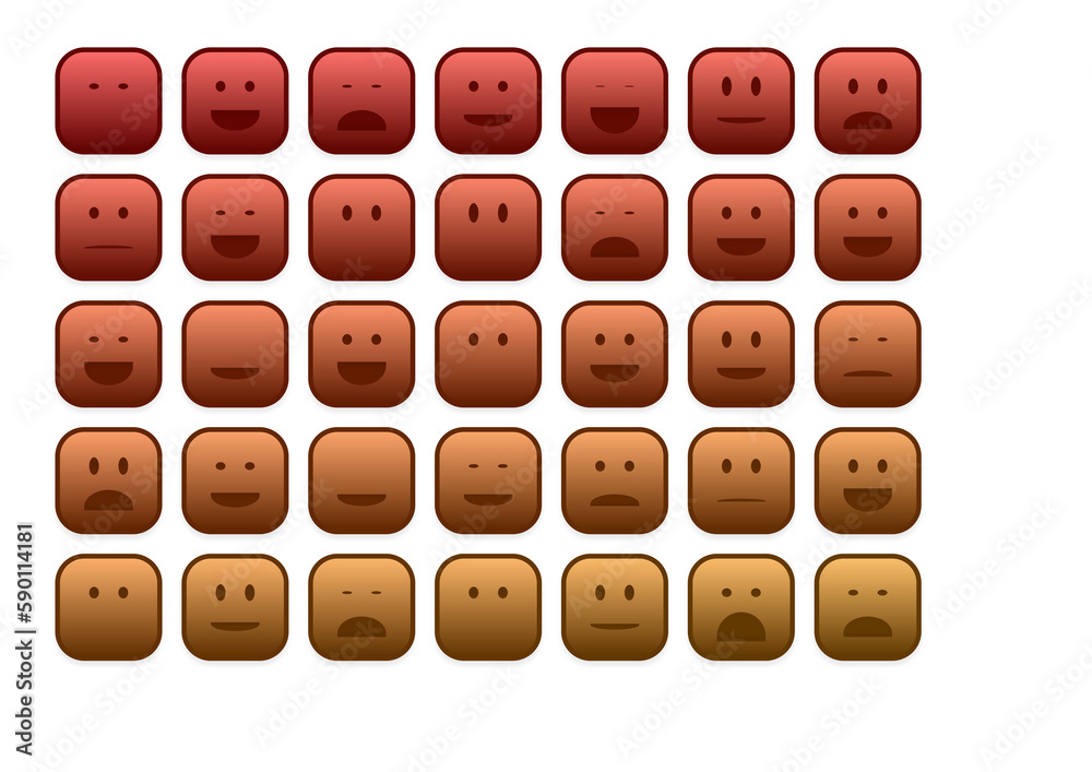 set of colourful emojis set of colourful emojis