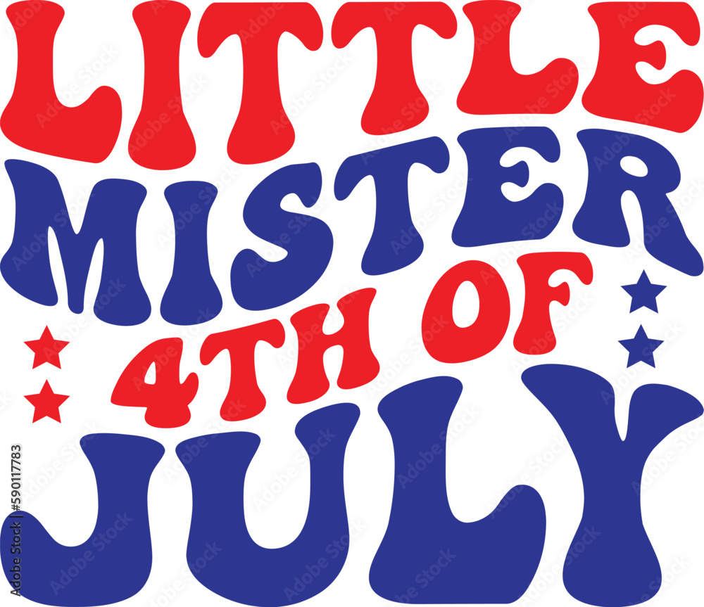 Little Mister 4th Of July Retro SVG, Fourth Of July SVG, Independence Day SVG, Memorial Day SVG