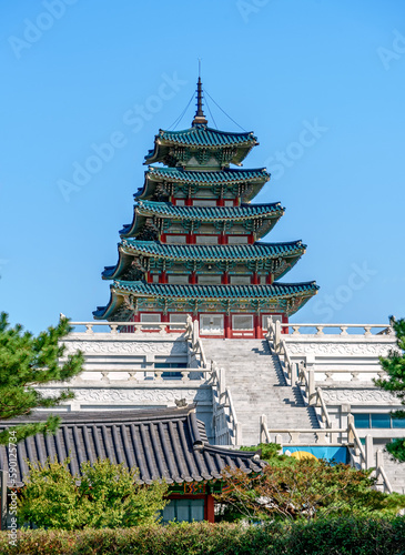 Photography National Folk Museum of Korea at Gyeonbokgung Palace in Seoul, South Korea