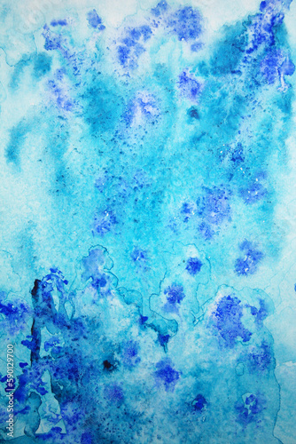 Abstract watercolor background on paper texture