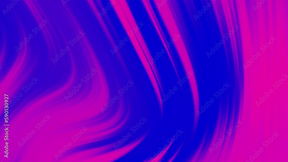 Abstract Flowing Liquid Waves Animation. Smeared Colorful Gradient Background. Motion Graphics Design. 4K
