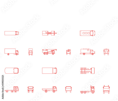 Vector vehicles - 6 Vector trucks