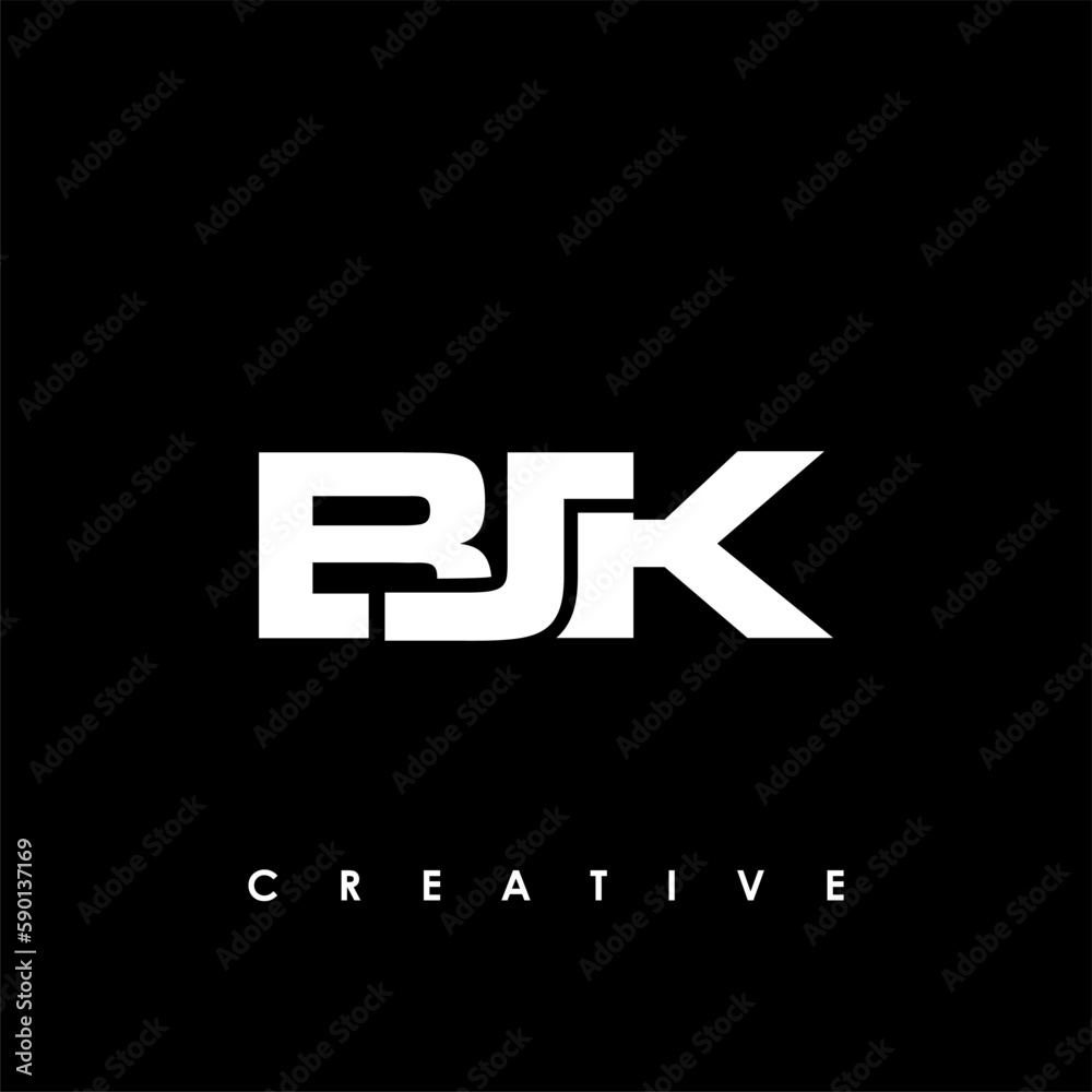 BJK Letter Initial Logo Design Template Vector Illustration BJK Letter Initial Logo Design Template Vector Illustration