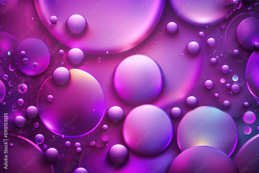 Abstract trendy purple holographic background. Iridescent colorful geneartive texture