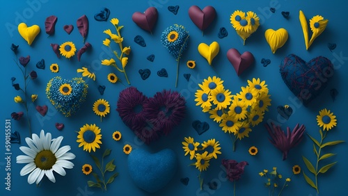 flowers on the background of the sky