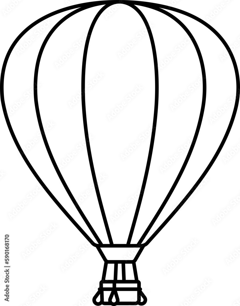 Obraz premium Red Balloon Travel Trip Plan Tourism Transportation Flight Vehicle Line