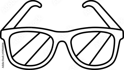 Sunglasses Red Protect UV Sun Travel Trip Light Line