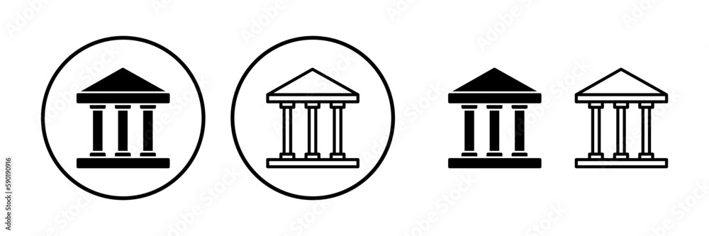 Bank icon vector. bank icon symbol Bank icon vector. bank icon symbol