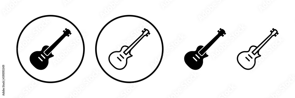 Guitar icon vector. musical instrument sign Guitar icon vector. musical instrument sign