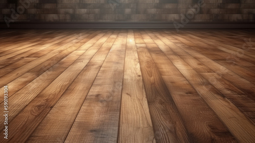 Wooden floor texture, generative ai © TheGoldTiger