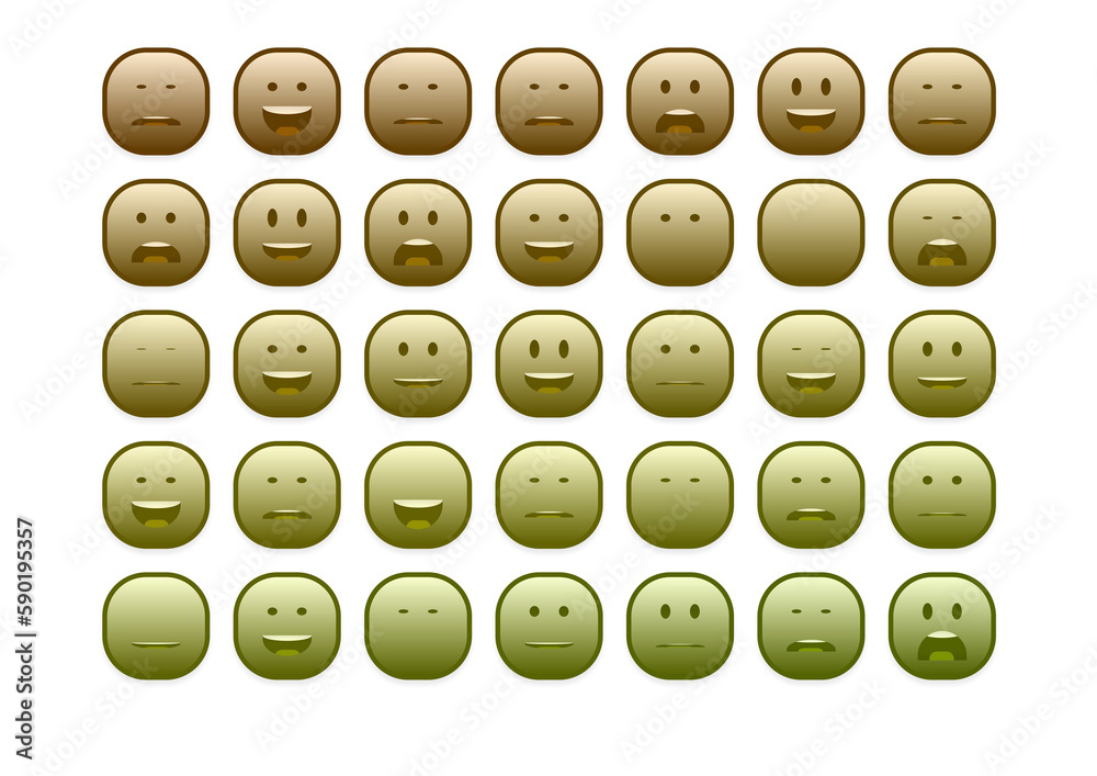set of colourful smiley faces emoji set of colourful smiley faces emoji