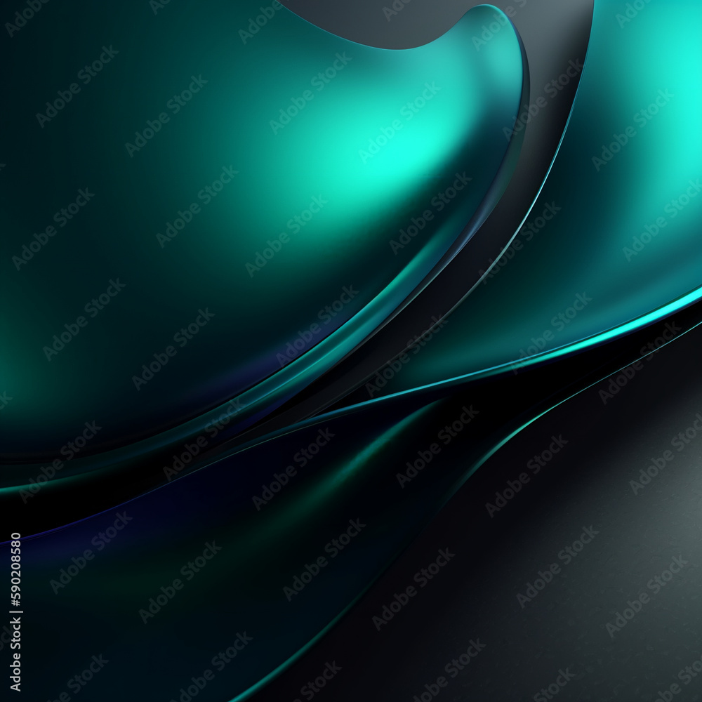 Metallic sheen color gradient, black blue green brushed texture background, luxurious and modern, generative AI Metallic sheen color gradient, black blue green brushed texture background, luxurious and modern, generative AI