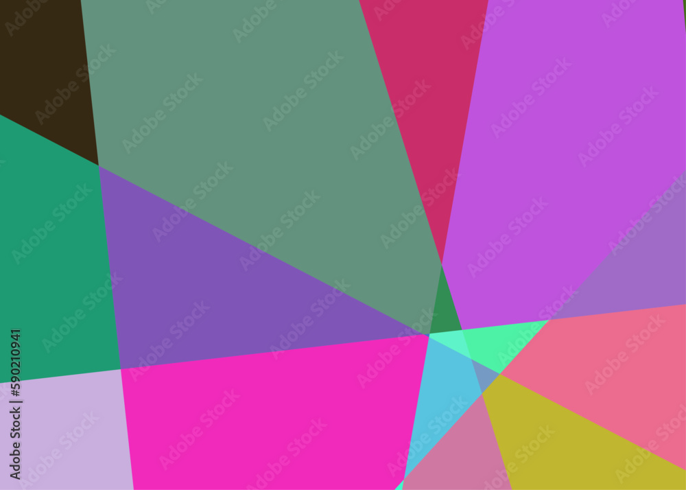 Obraz premium Geometric abstraction generative art background art illustration