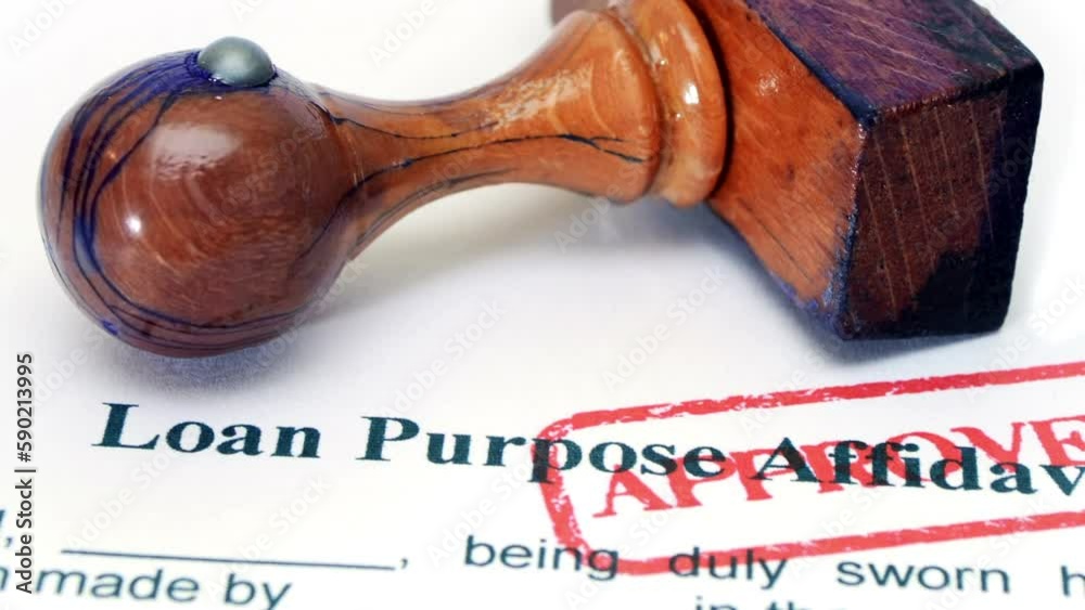 Loan form approved dolly shot