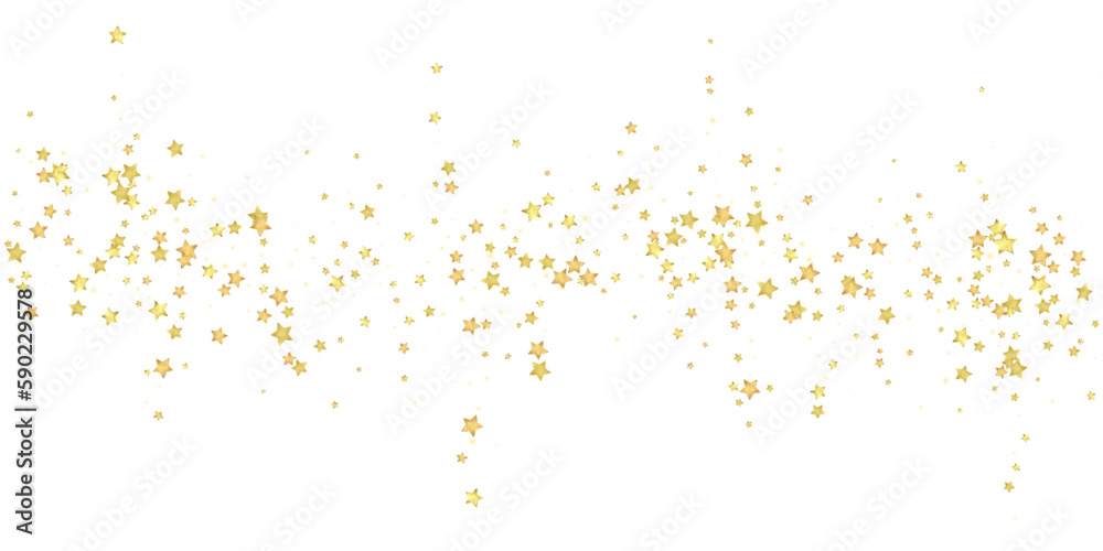 Magic stars vector overlay.  Gold stars scattered