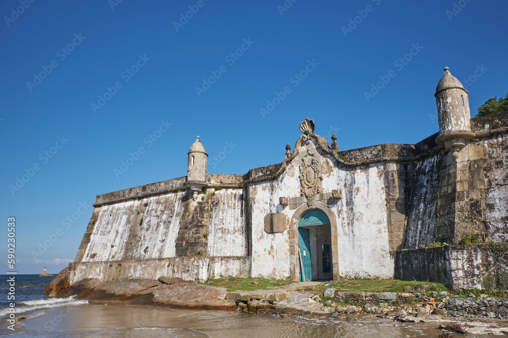 Old fortress on Ilha do Mel, Parana, Brazil.