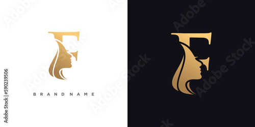 Letter logo design idea for beauty with modern style
