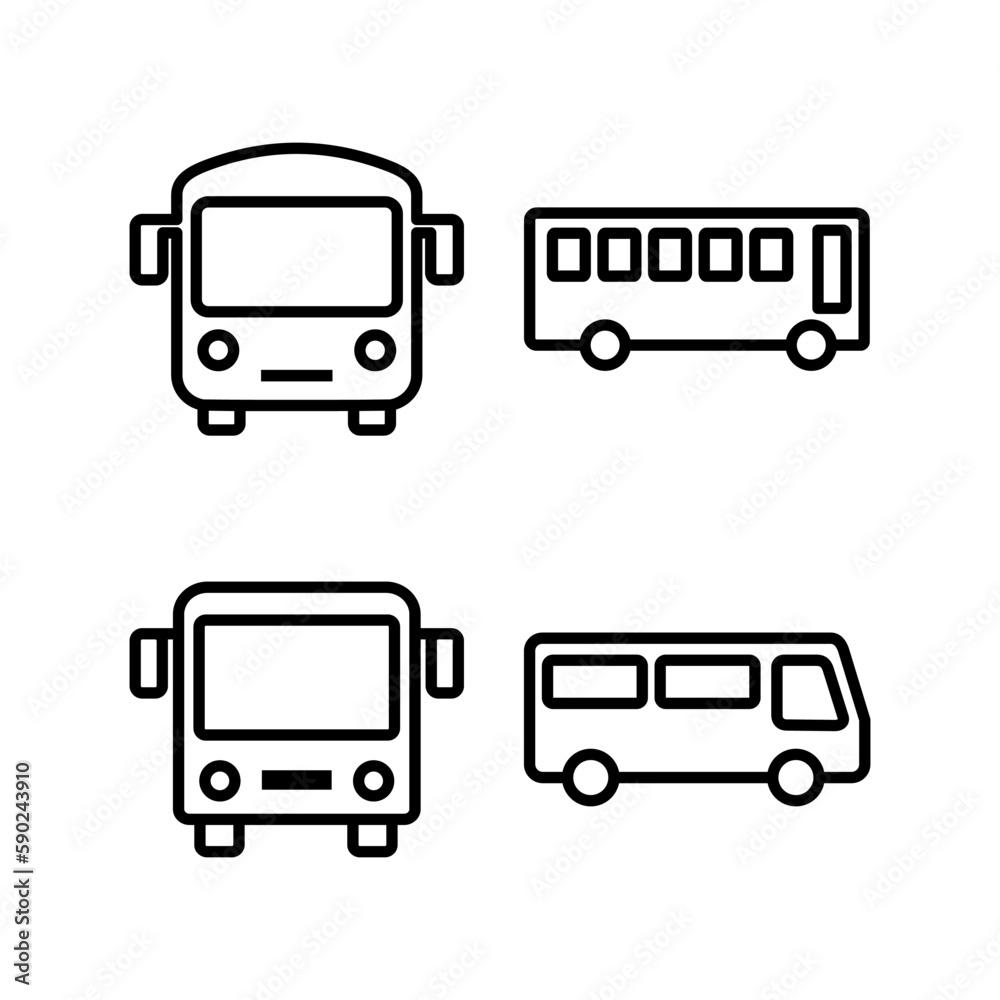 Bus icon vector illustration. bus sign and symbol. transport symbol Bus icon vector illustration. bus sign and symbol. transport symbol