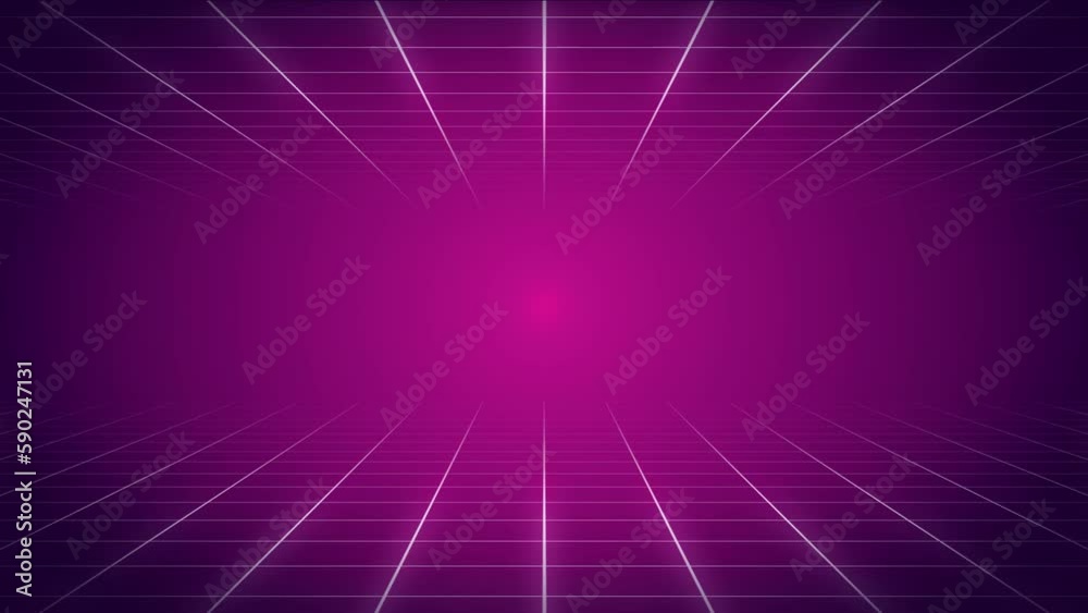 Animated Retro Futuristic Pink Grid - Infinite Loop Animated Retro Futuristic Pink Grid - Infinite Loop