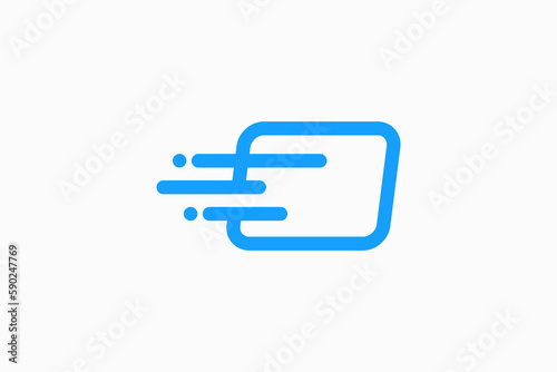 fast card modern logo vector sign