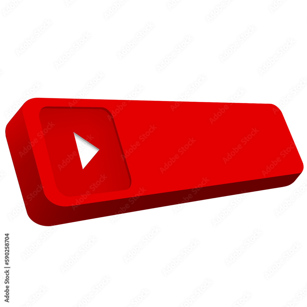 red blank button illustration for insert in your youtube content red blank button illustration for insert in your youtube content