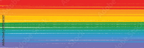 Rainbow colors blocks banner