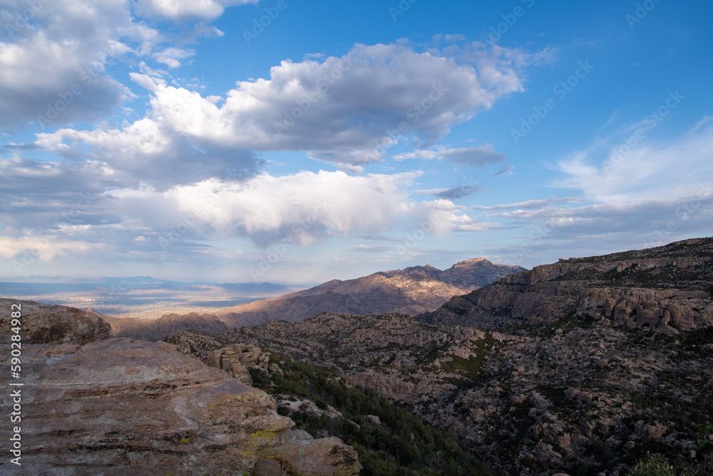 Mountaintop view of Arizona landscape