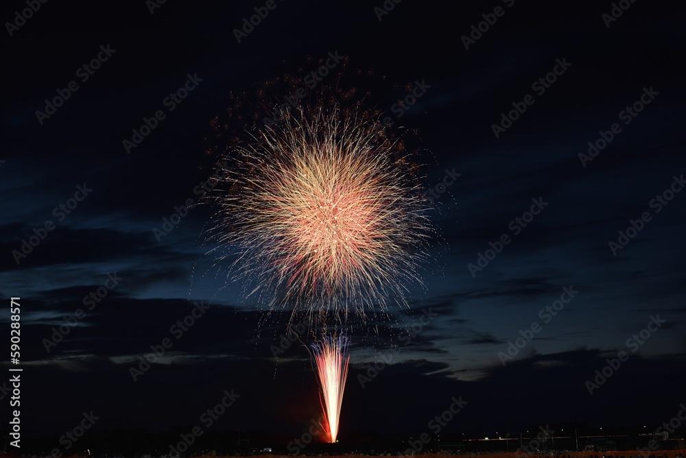 Fireworks in summer Festa, Utsunomiya, Tochigi, Japan Fireworks in summer Festa, Utsunomiya, Tochigi, Japan