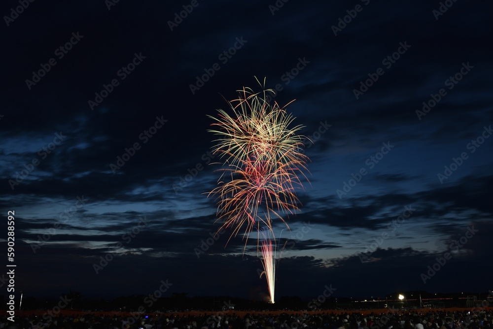 Fireworks in summer Festa, Utsunomiya, Tochigi, Japan Fireworks in summer Festa, Utsunomiya, Tochigi, Japan