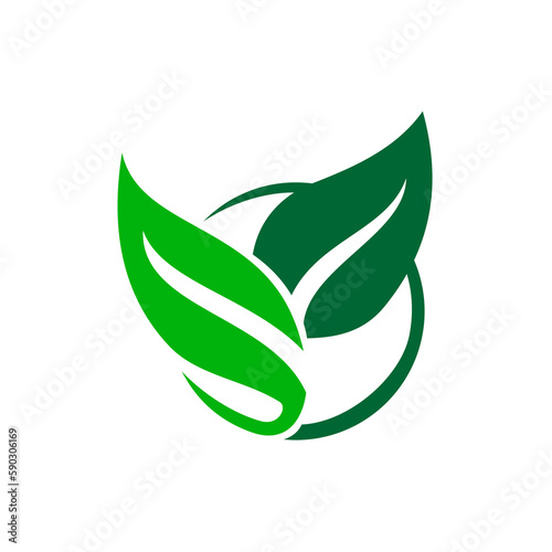 Fotografía vegan logo template