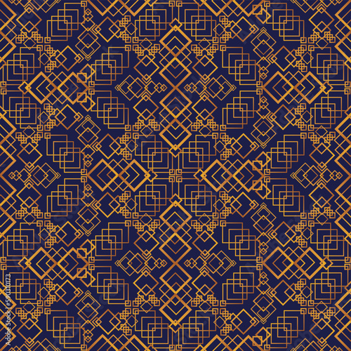 Luxury geometric seamless pattern. Rector retro style background