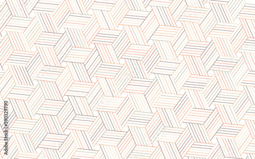 Pattern with contrasting lines forming trendy geometric background. Seamless linear texture for textile, fabric and wrapping. Modern graphic design.